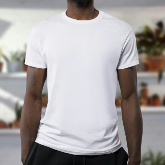 4W6Faw Men's Classic Crew Neck T-Shirt — Soft Cotton Everyday Tee